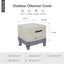 Funda otomana para patio impermeable 32x32x17"
