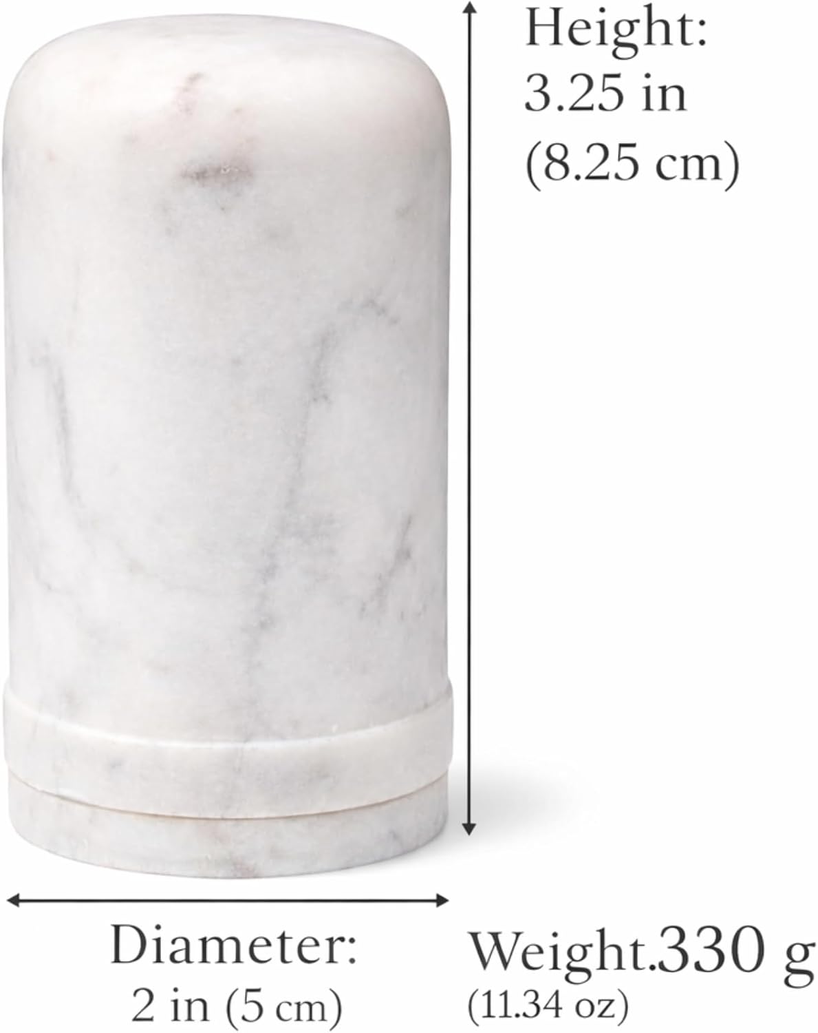 Soporte palillos dientes mármol blanco con tapa