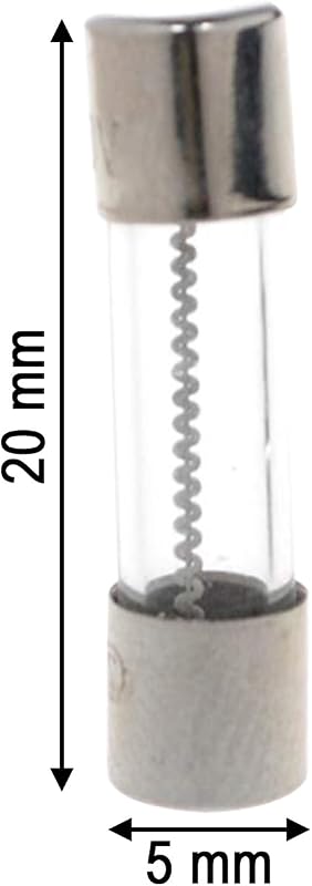 Pack 10 fusibles vidrio 2A 250V