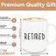 Taza cerámica 12oz regalo jubilación para mujer y hombre