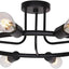 Lámpara techo candelabro níquel 60w 120v