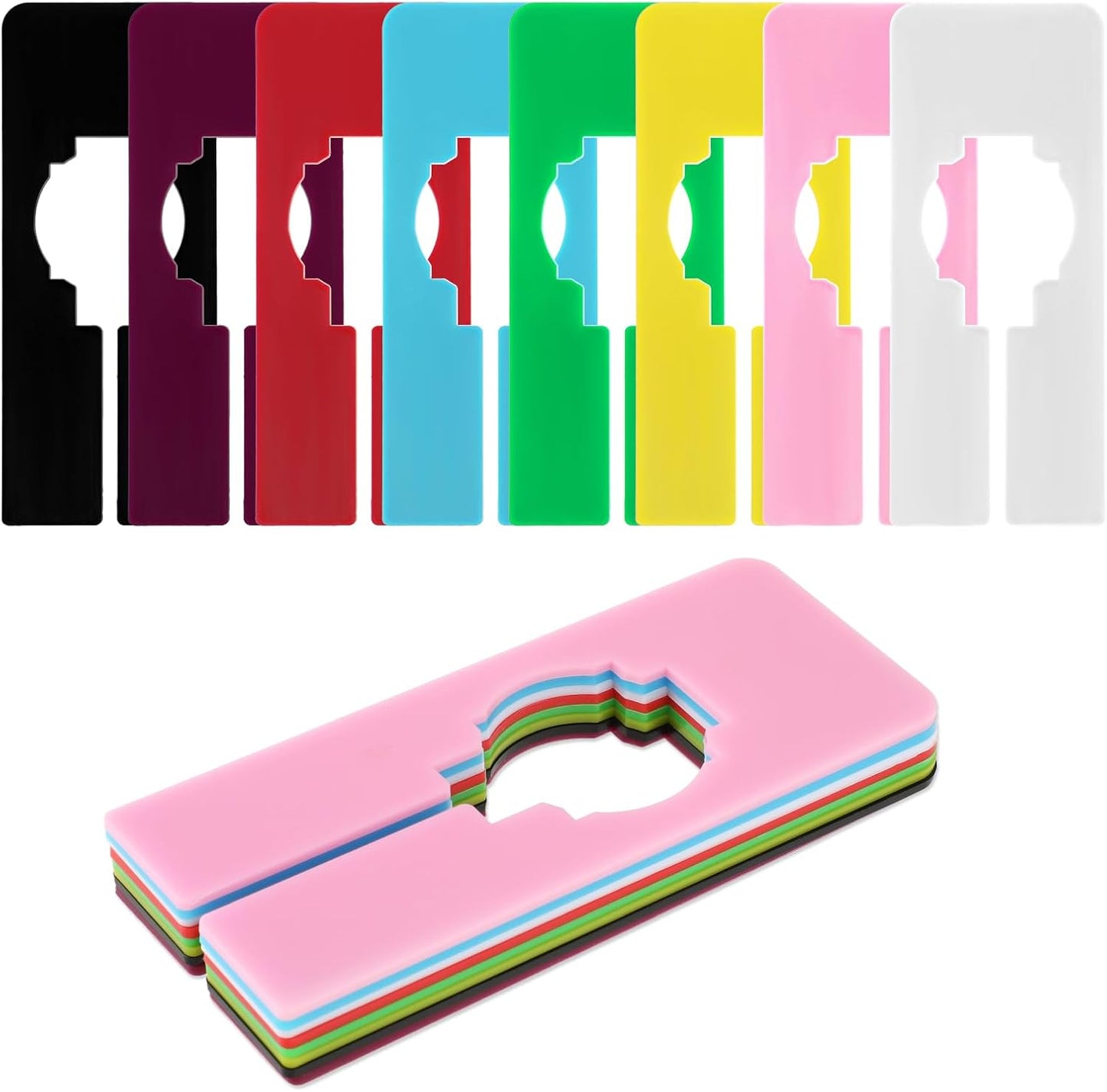 Divisores armario plástico reutilizables 8 colores