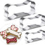 Set cortadores galletas hueso perro acero inox