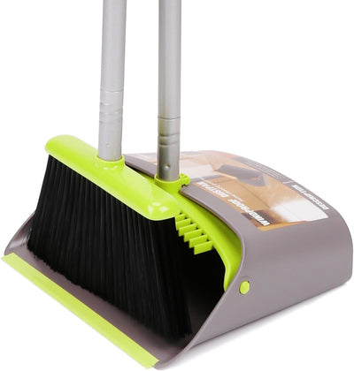 Set escoba recogedor mango largo uso vertical oficina hogar