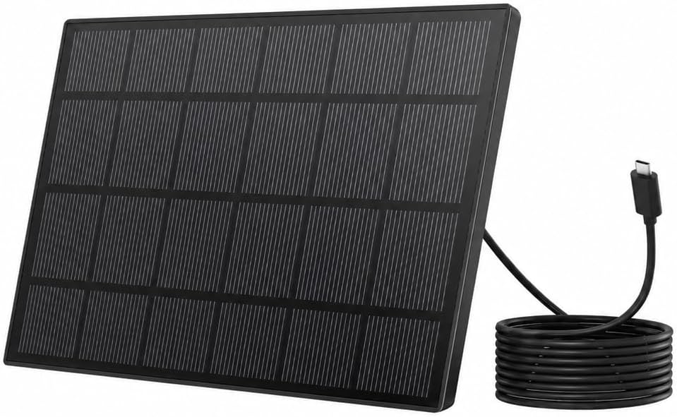 Panel solar 3W para alimentador pájaros tipo C IP65