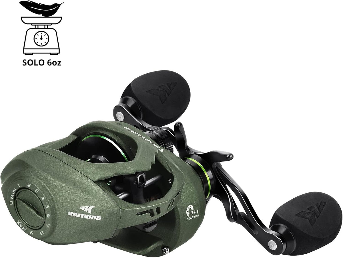 Carrete pesca ultraligero 6oz 17.6LB carbon fiber 7.2:1