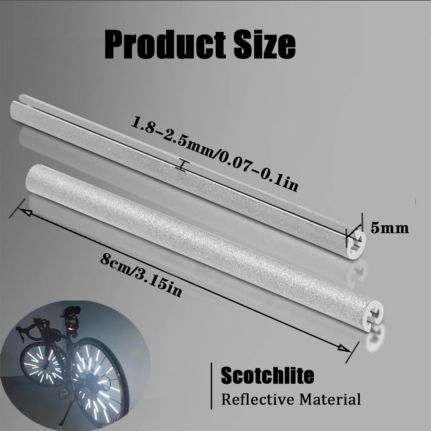 36 Reflectores Rueda Bicicleta 360° Impermeables Nocturnos