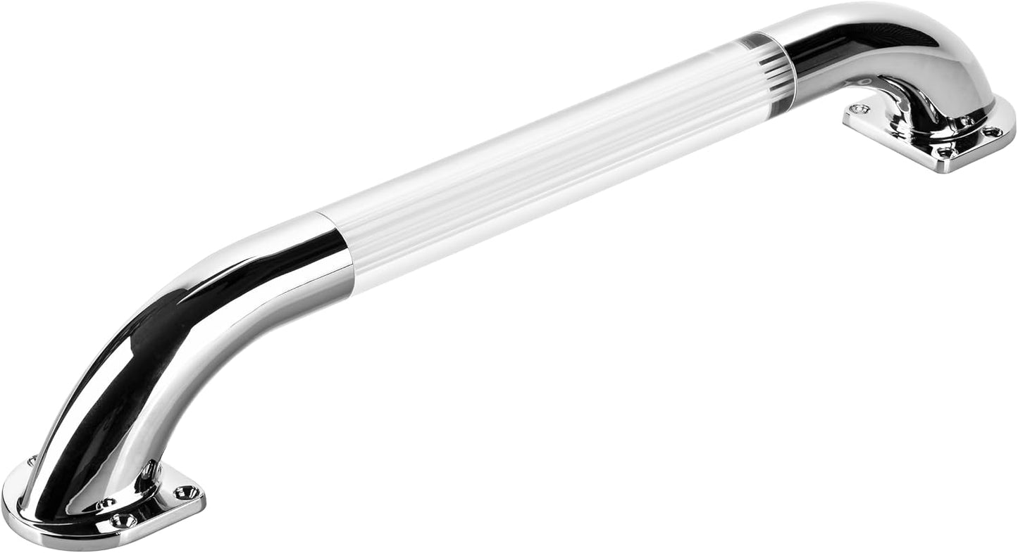 Manija puerta RV con luz blanca 18" agarre baño