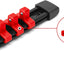20 Clips 3/8pulg para Rieles ABS Plástico Rojo