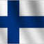 Bandera Finlandia 3x5ft nailon Oxford 210D duradero