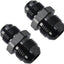 Adaptador 12AN a 10AN aluminio negro set 2