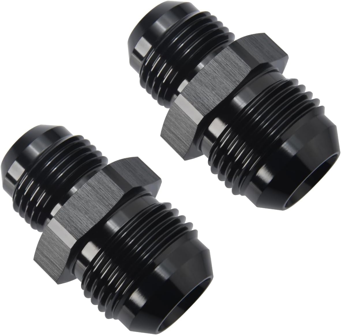 Adaptador 12AN a 10AN aluminio negro set 2