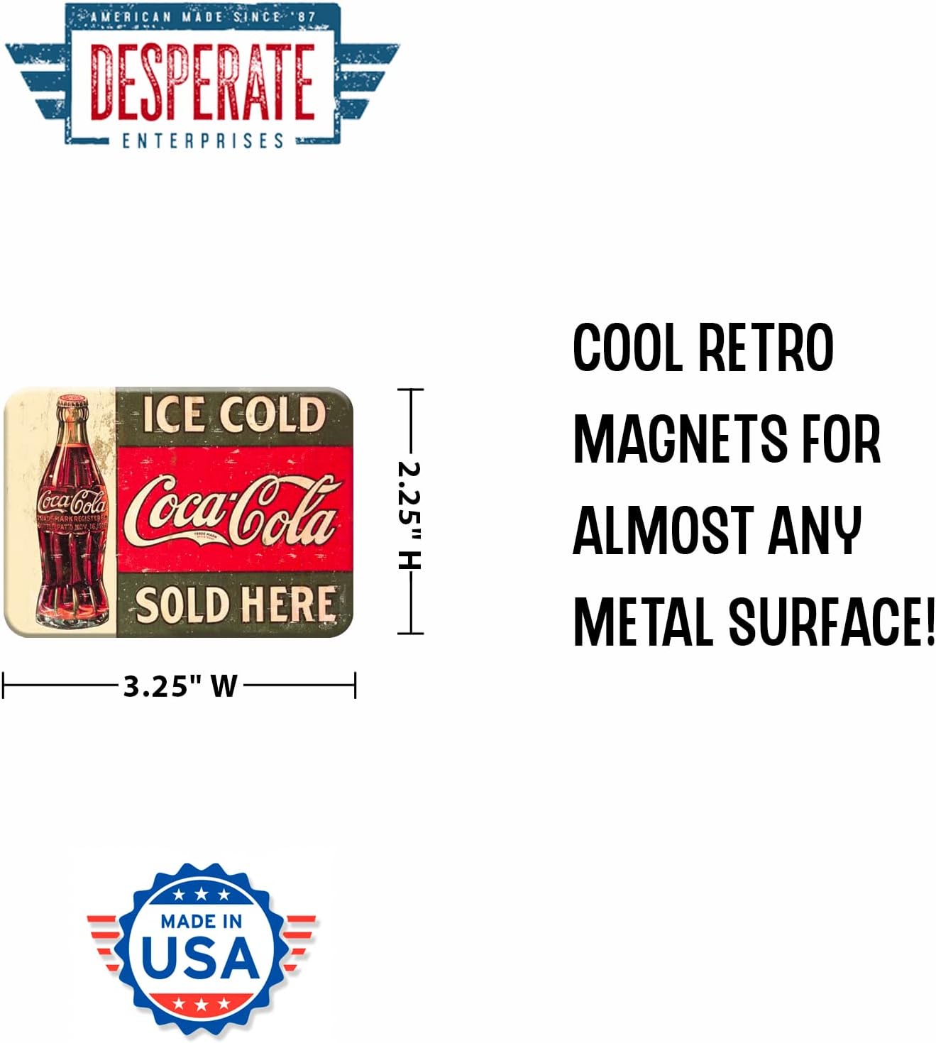 Imán refrigerador Coca-Cola 1916 oficina hogar escuela