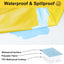Funda mesa picnic con bancos poliéster elástico 8ft impermeable