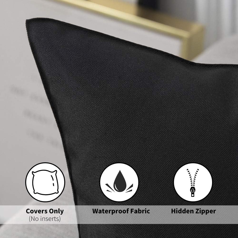 2 Fundas Almohada Decorativas Impermeables Exteriores
