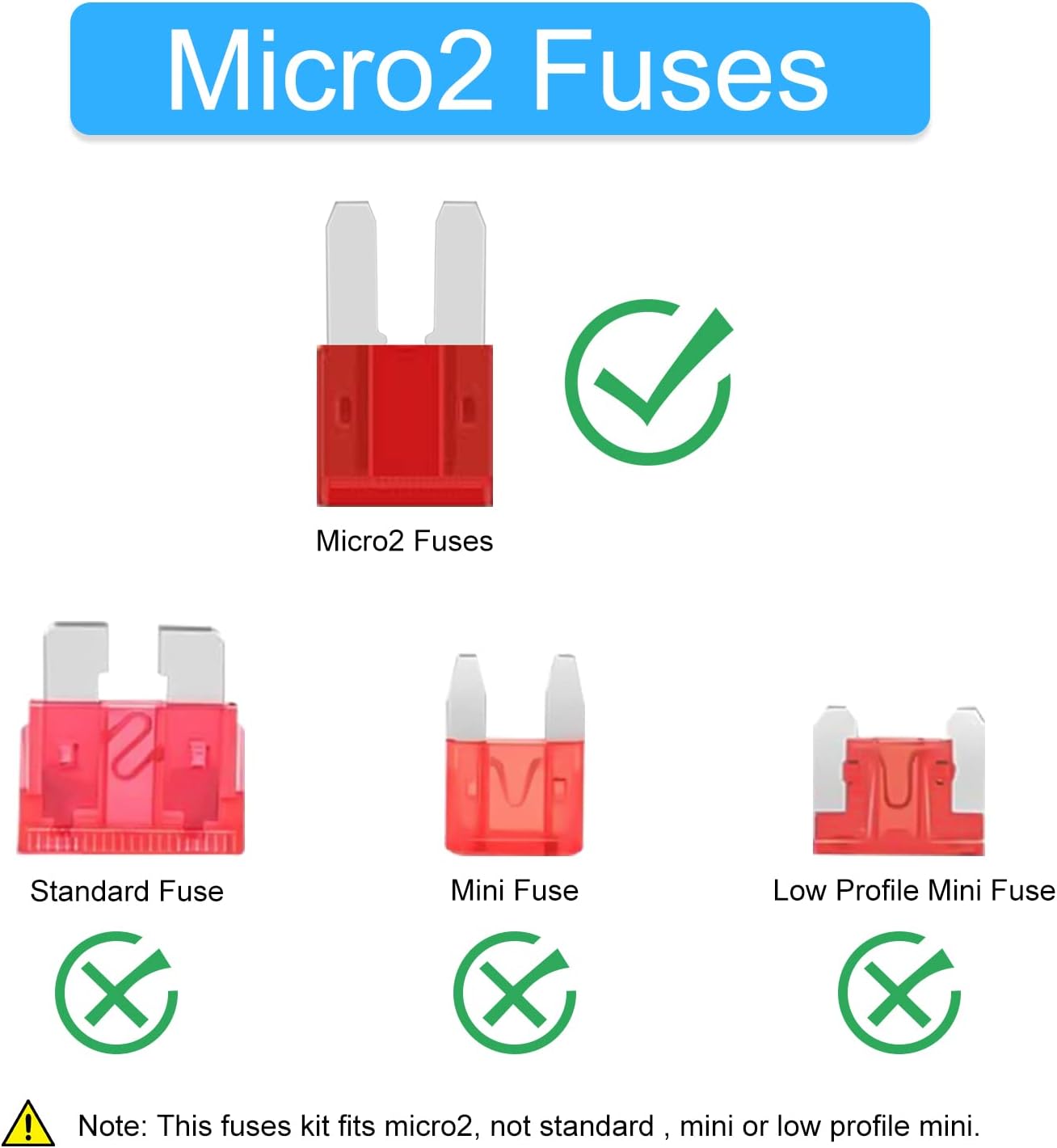 Set 105 fusibles ATR APT 5A-30A para auto, barco, camión