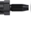 Codo adaptador manguera aluminio negro 90grados