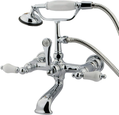 Llenador bañera con ducha de mano alcance 4-3/4pulg cromo