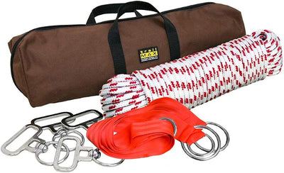 Kit 4 caballos Highline con 4 giros acero inox 100 ft