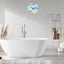 Reloj pared redondo azul dormitorio 12pulg cristal