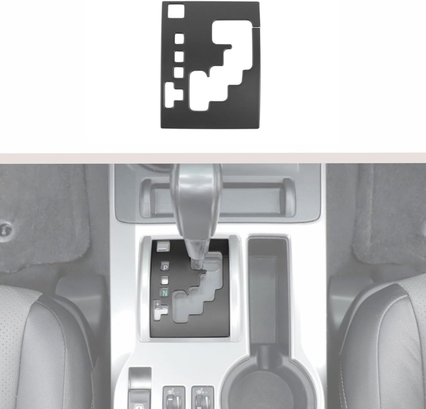 Panel palanca cambios Toyota 4Runner 10-25 ABS negro mate