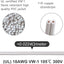 Cable SPT-2 50ft 18/2 cobre trenzado 4 enchufes blanco