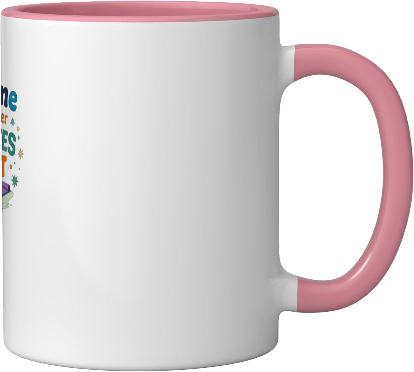 Taza Cerámica Pilates Ropa Interior Rosa/Blanco