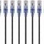 Cable Ethernet Cat6A 10G 25pies negro 10uds