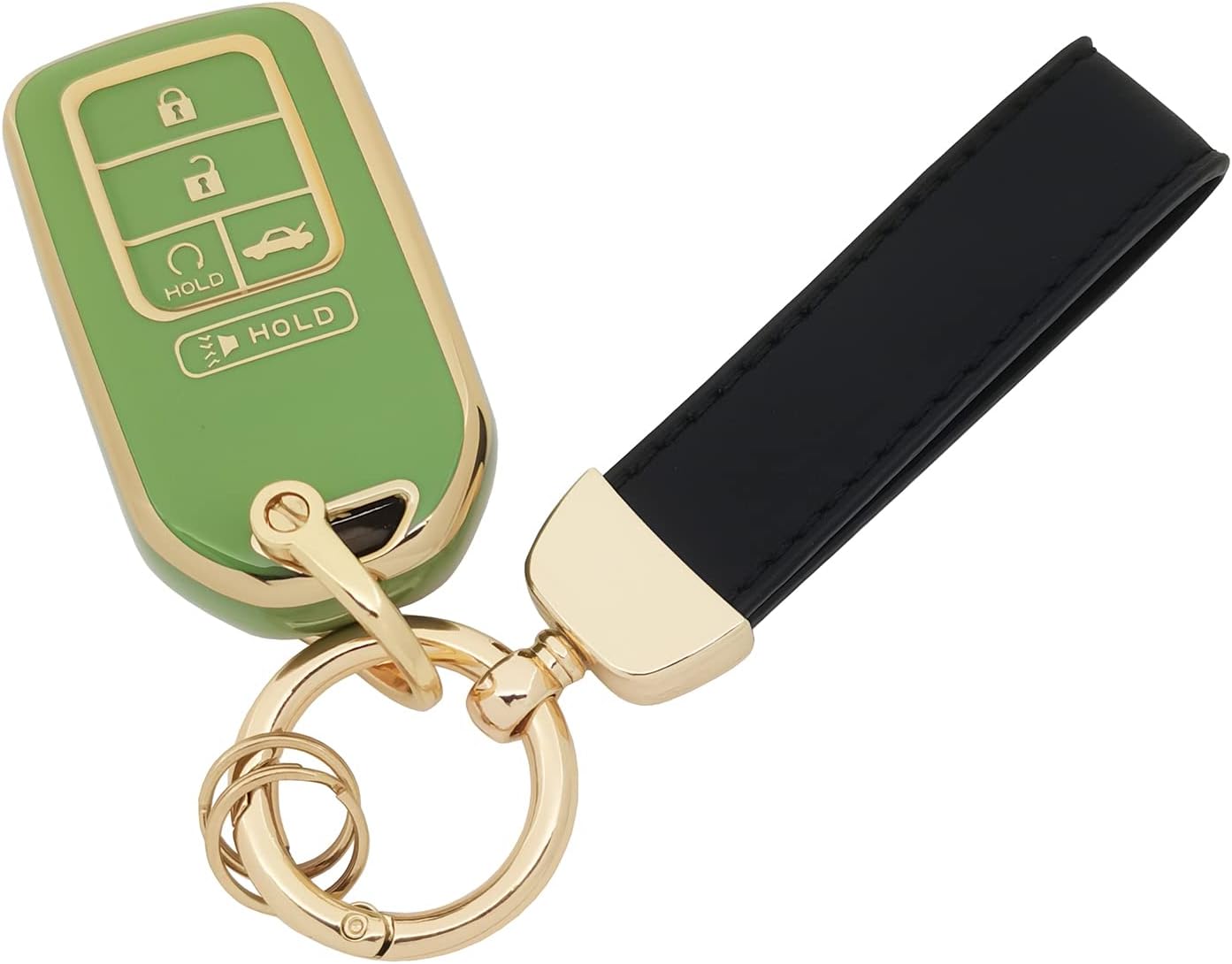 Funda TPU 360 Honda Civic Accord Pilot 5 botones verde