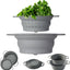 Set 2 Pzas Colador Silicona 8pulg Tazón 9pulg Plegable