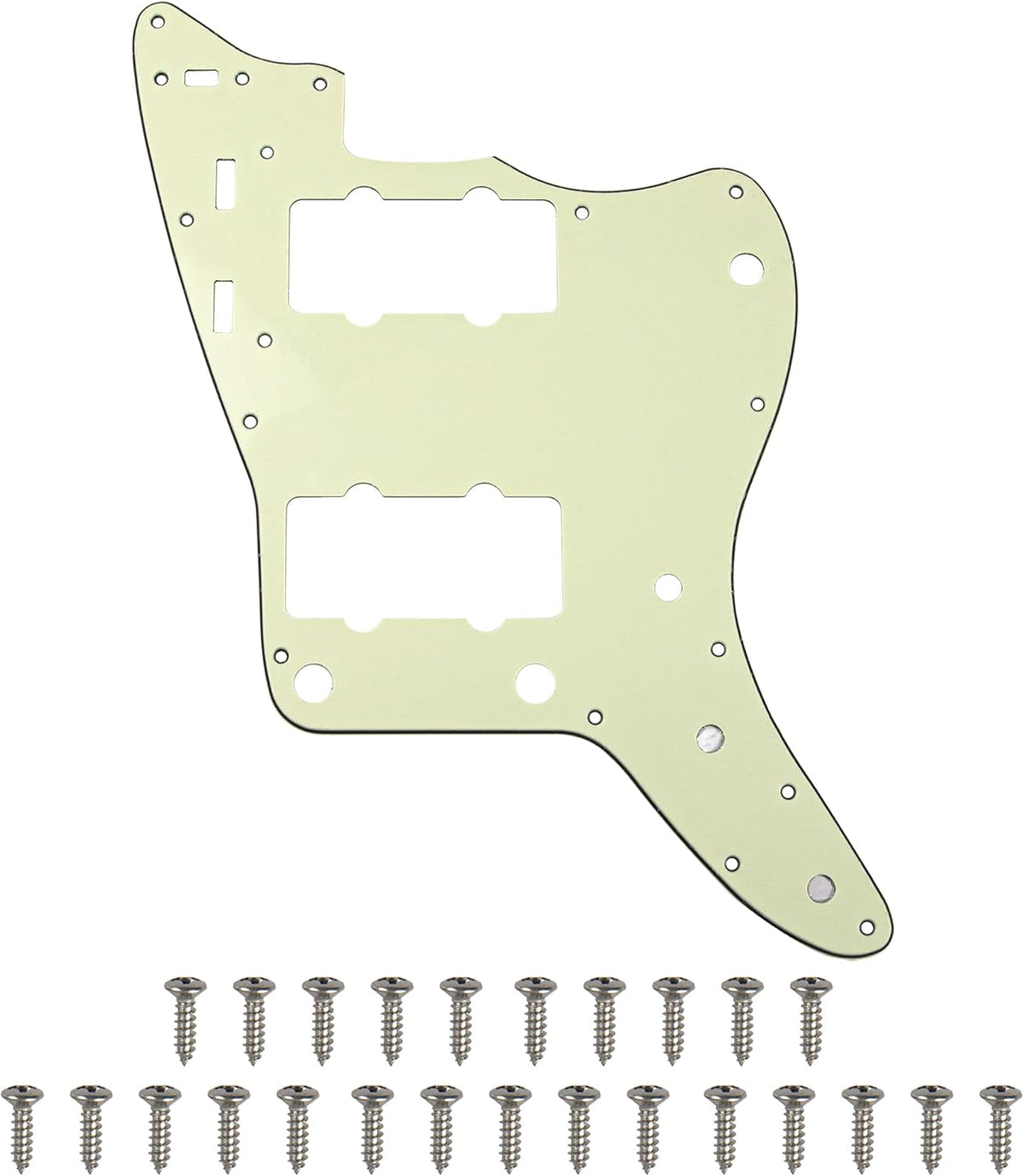 Placa rascar guitarra 60s compat Jazzmaster 3 capas verde