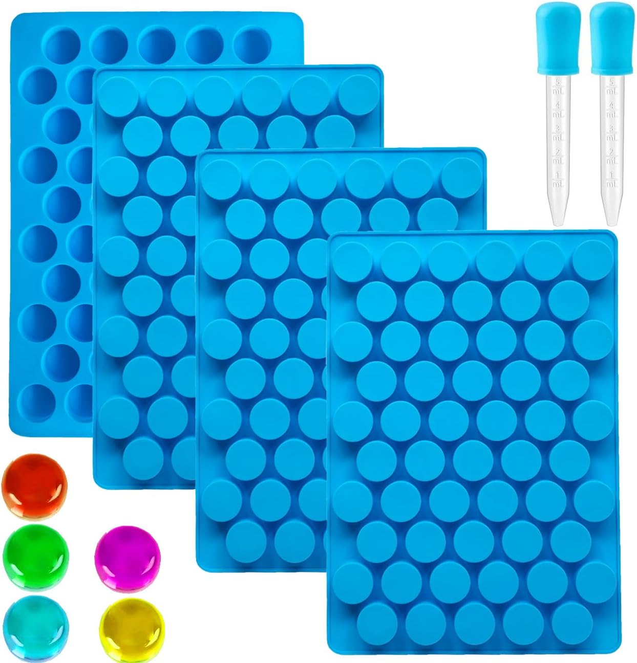 Moldes silicona 220 cavidades para gomitas chocolate caramelos
