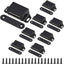 Pestillo puerta gabinete imán 20lb negro pack 8