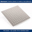 Cabezal ducha lluvia acero inox para techo 8"