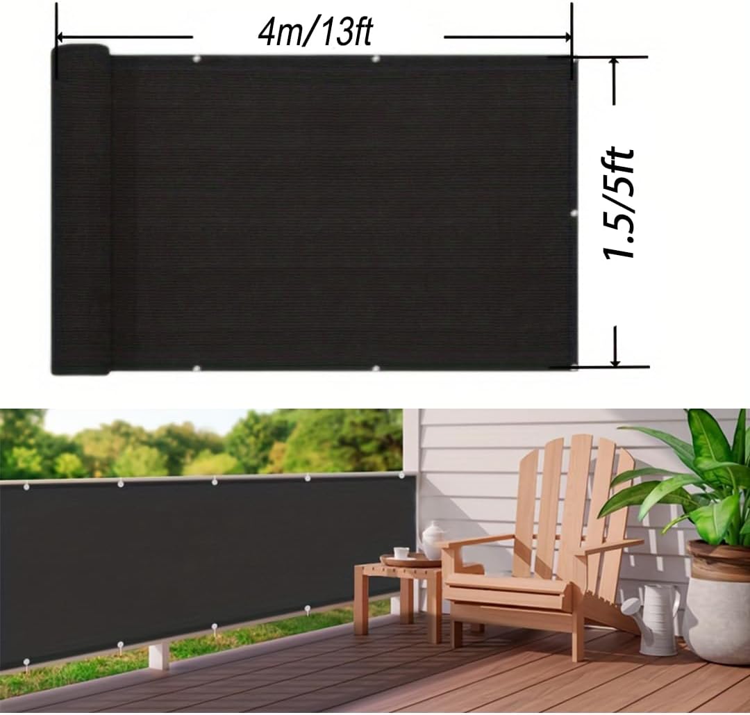 Valla privacidad balcón jardín 4.9x13ft duradera resistente