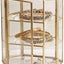 Joyero cristal oro 3 niveles organiz. maquillaje
