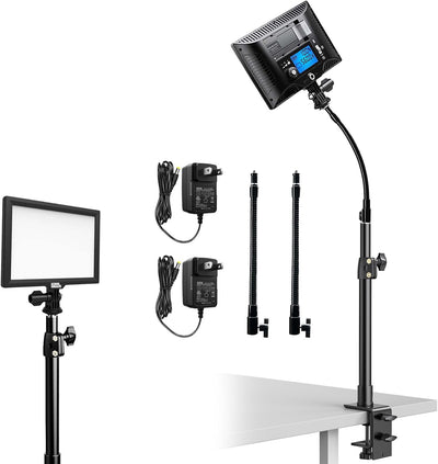 2 Luces LED Bicolor 3200-5600K para Videoconferencia y Podcast