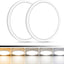 2 Luces LED Empotradas 7pulg Regulables 3000-6500K 15W