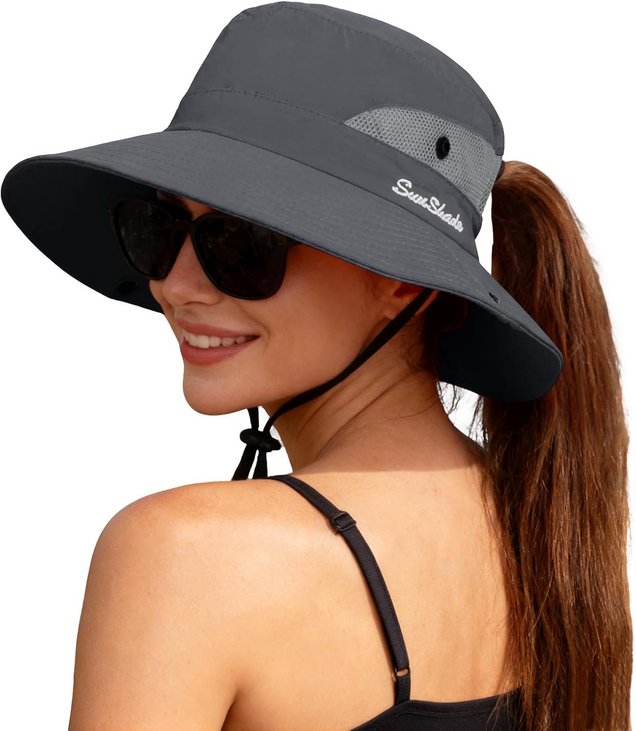 Sombrero safari mujer ala ancha UV plegable playa verano