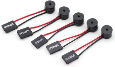 5 Pzas Mini Altavoz Escritorio con Alarma Zumbador