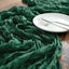 Camino mesa gasa verde esmeralda 160pulg 14ft bohemio boda té