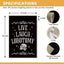 Bandera jardín Lobotomy Live Laugh decoración gótica retro