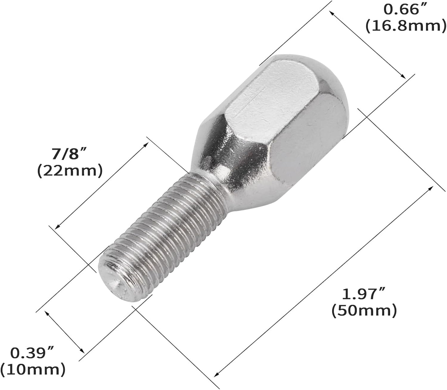 8 Pzas Tornillo Cubo Rueda M10 ATV 4 Ruedas