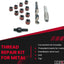 Kit reparación roscas acero carbono 3/8-16 y herramientas