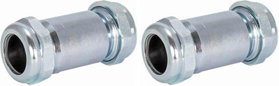 Acoplamiento compresión 4-3/8pulg 1pulg IPS acero galvanizado set 2