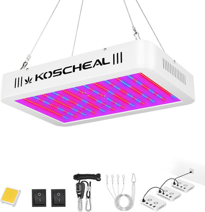 Lámpara LED cultivo plantas espectro completo interruptor