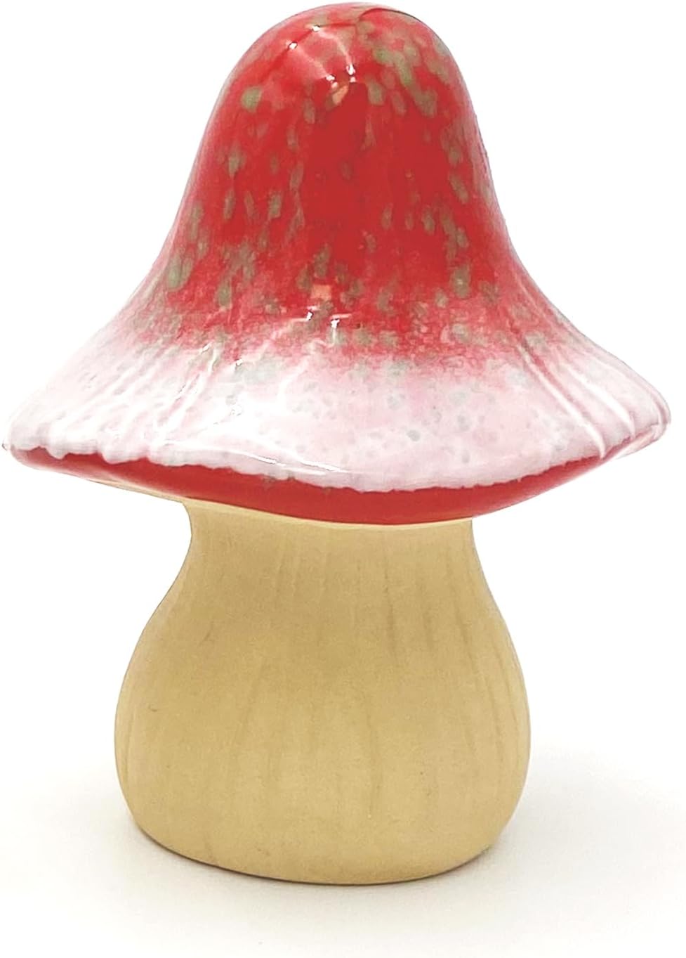 Vaso cerámica hongo encantado rojo