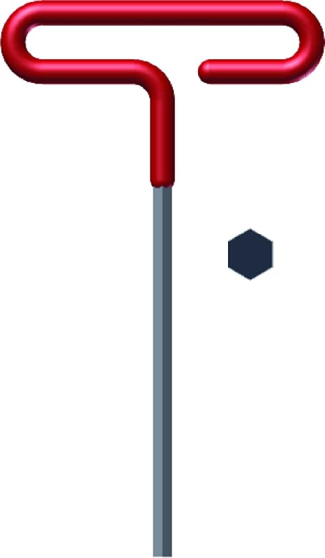 Llave hexagonal T 3/32x6 pulg con mango cómodo