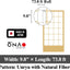 Rollo papel Shoji 9.8pulg x73.8ft patrón Unryu natural