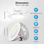 48 Luces LED empotrables 6pulg cubierta blanca 5CCT